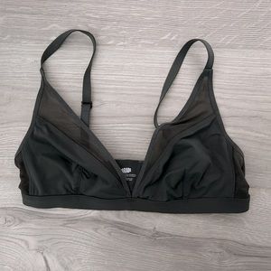 Parade Plunge Bralette - Smoke S